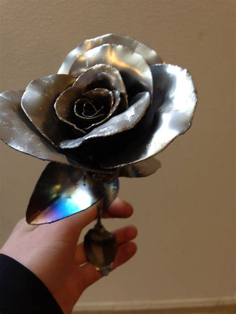 fabricate metal rose|how to make steel roses.